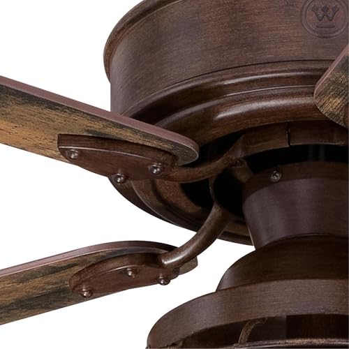 Westinghouse 74001B00 Vintage-Style Barnett, Smart WiFi Ceiling Fan Compatible with Amazon Alexa and Google Home with LED Light, Remote Control, 48 Inch, Barnwood Finish, Cage Shade thumbnail 6