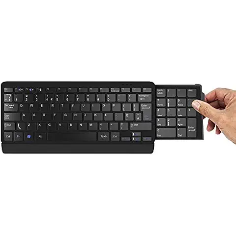 Posturite Mini Arch Keyboard with Number Slide USB Wired Ergonomic Cover