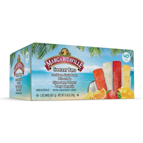 Image of MARGARITAVILLE Freezer Pops, Variety Pack, 2 oz, 40 Count