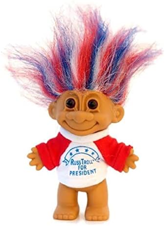 Russ Troll for President - Muñeca Troll de 6 pulgadas - My Lucky