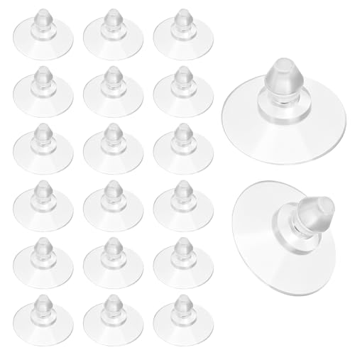 20 Pack Transparent Anti-Collision Suction Cups 20mm/0.8