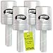 4 Pack Mini Stretch Wrap with Easy Grip Handle, Self-Dispensing, 5 in x 1000 ft Per Roll, 80 Gauge, Mini Shrink Wrap, Industrial Mini Stretch Wrap Film, for Moving and Shipping, 4 Pack