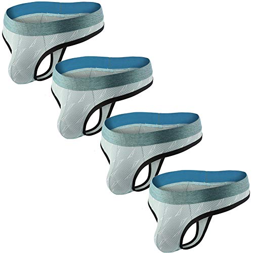 Summer Code Mens Mesh Thong Underwear Elastic Waistband T-Back Underwear Pack