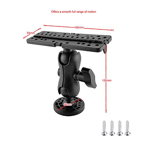 Image of Ball-Mount Fish Finder,Universal Marine Navigation Electronic Fishing Rod Holder 360 Degree Rotatable Marine Fish Finder Mount Rod Holder Fit for GarminMAP 162,168,175
