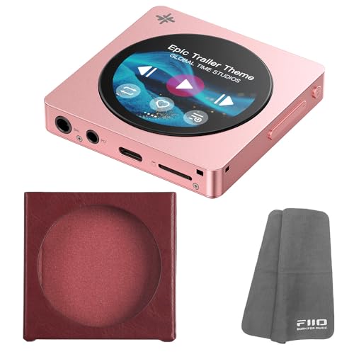 FIIO �f�W�^���I�[�f�B�I�v���[���[ Snowsky DISC �s���N + ��p�P�[�X SK-DISC ���b�h �Z�b�g �s���S����N���X�v���[���g�t