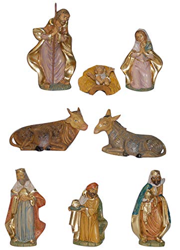 Weihnachtsfiguren Weihnachtskrippe Weihnachten 8 Stück 12 cm EUROMARCHI