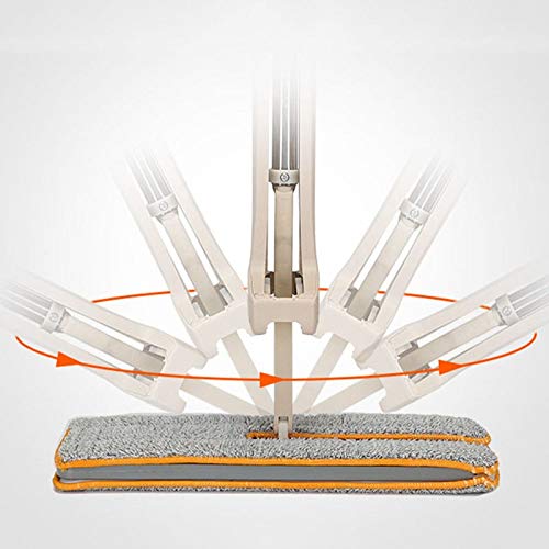 Trapeador para La Limpieza del Hogar Microfibra Lado Plano De Doble Fregona De Limpieza Fregona Telescópica Herramientas De Limpieza del Piso del Hogar