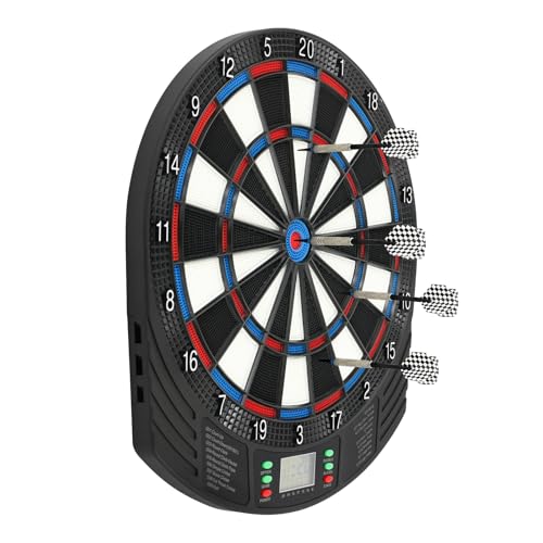 Diana electrónica con pantalla LCD, alternativa con 18 juegos, recuento automático para 1-8 jugadores, montaje en pared para casa o oficina