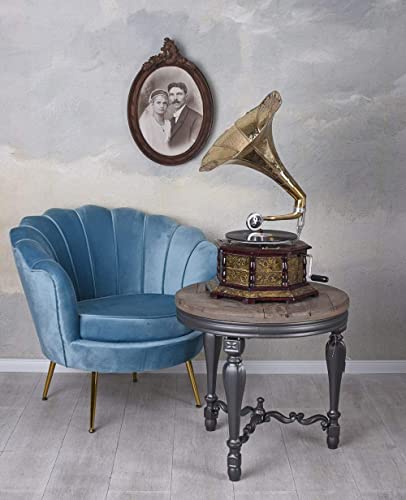 Grammophon Palazzo mit Messingtrichter Antikes Grammophon