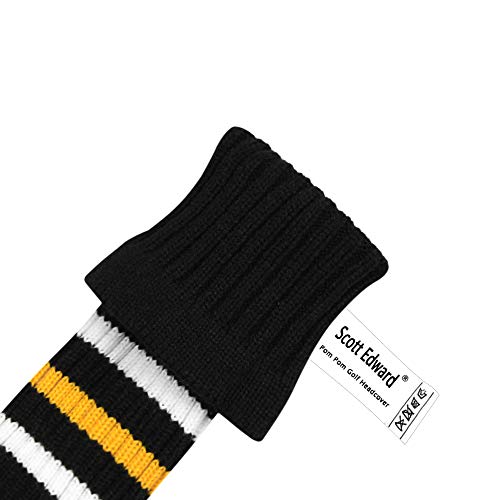 Couvre-club de golf en tricot original pour look vintage sur le parcours de golf - 6