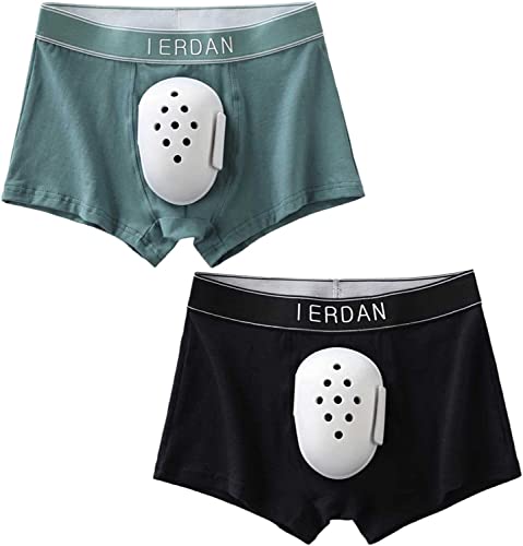 2pc Breathable Boxer Shorts for Boys Post Circumcision Recovery, Soft Cotton Circumcision Underwear, Surgery Recovery Pants for Kids(B,S-Small)