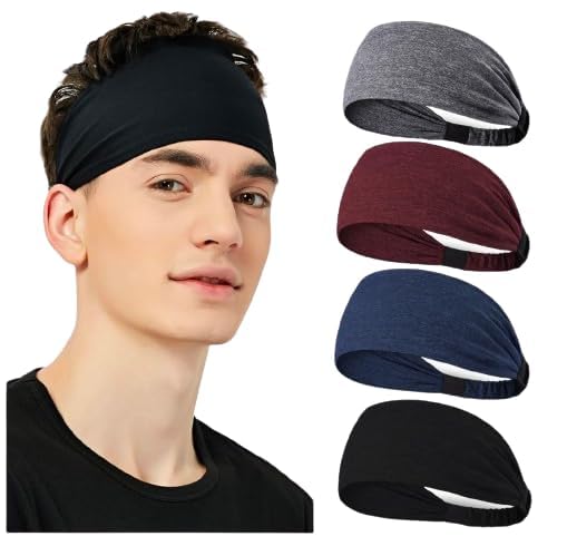 PAROPKAR Sport Headbands for Men - Workout Headbands for Women - Running Headband -Tennis Athletic Sweatband-picture-18