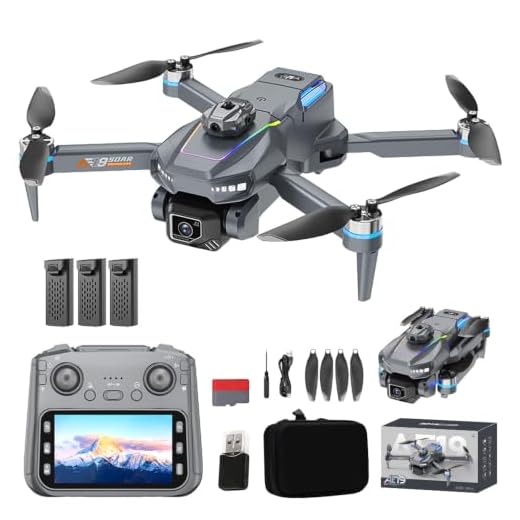 Drone with Camera for Adults, 4.3" Screen on Controller, Brushless Motor
