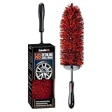 Suds Lab WB Wheel Cleaning Brush with Soft Bristles, Ergonomic Handle, Scratch-Free Tool for Alloy, Chrome, and Painted Wheels, Ideal for Car, Truck, and Motorcycle Maintenance