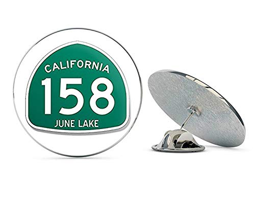 California State Route 158 June Lake Sign Shaped (Fish rv Route) Metal 0.75