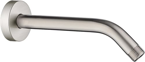 Vista 16 de BRIGHT SHOWERS Brazo de extensión de cabezal de ducha de 13 pulgadas con brida en forma de S, extensor de altura alta, brazo largo de acero Cromo