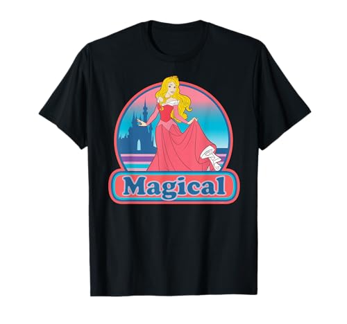 T-shirt Aurore Princesse Disney style magique et rétro pour femme en coton