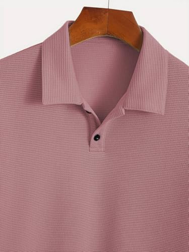 Image of TAGDO Men's Premium Waffle Knit Regular fit T-Shirt || Mens Tshirt (2018)