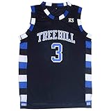 Mens Basketball Jersey #3#23 Scott Brothers Shirt for 90s Hiphop Party (Large, #3 Black)