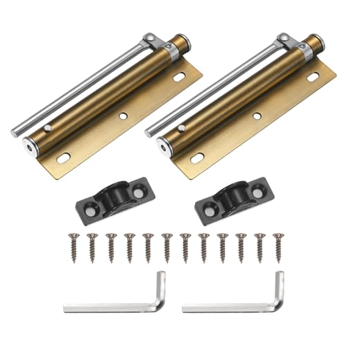 Cierres de puerta automáticos en bronce amarillo, acero inoxidable de 155 mm 2