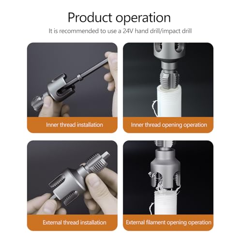 PPR Water Pipe Threading Tool Set, Internal and External Thread Opener - image 2