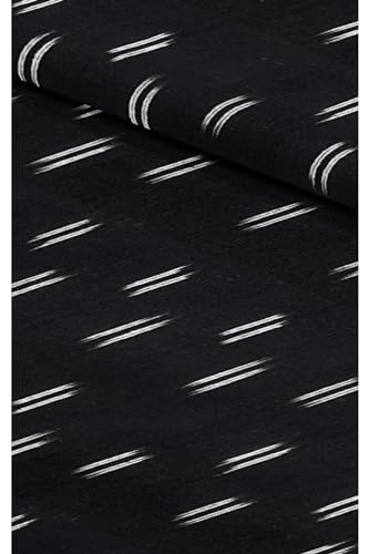 Image of Cotton Pochampally ikat unstitched blouse, Kurthi, long frock fabric material for women (1 meter, 2 meters & 3 meters)