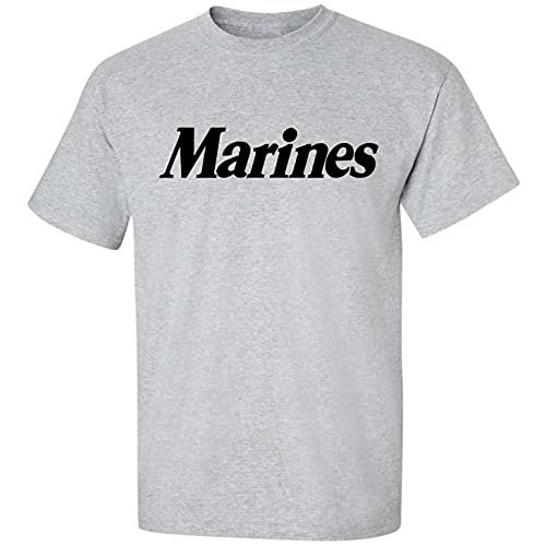 Zerogravitee PA-1004_MEDIUM Marines Short Sleeve T-Shirt In Gray cover