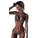 Damen Sommer Bademode FORH Sexy Frauen Die gepolsterte BH Strand Casual Solide Bikini Badebekleidung Mode Swimsuit Schwimmanzug Strandmode Beachwear Bikini Set (M, Grün)