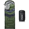 MalloMe Sleeping Bags for Adults Cold Weather & Warm – Backpacking Camping Sleeping Bag for Kids, Girls, Boys – Lightweight Camping Essentials Gear Accessories Hiking Sleep Must Haves Single & Double