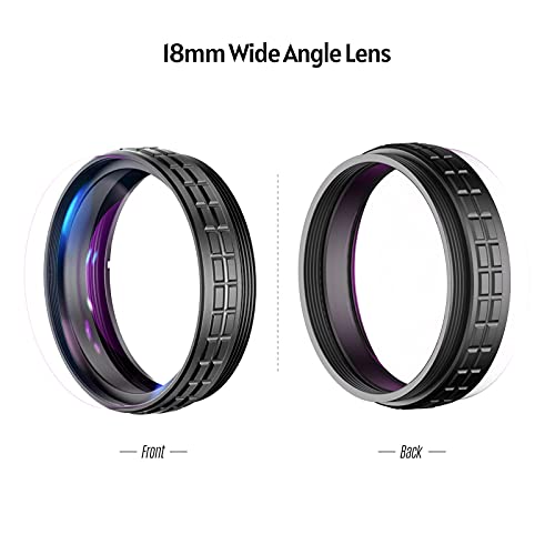 18Mm Wide Angle Lens 10X Macro Lens 2-in-1 Additional Lens Using External Adapter Ring,Fit for Sony ZV1 RX100M7 Cameras… - Afbeelding 4