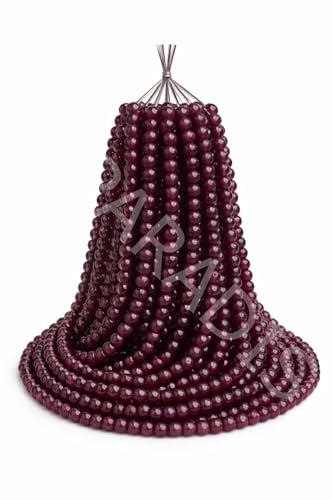 Image of SS Paradise 8mm Glass Beads (6 Colors 300 Pieces) for Jewellery Making | Round Loose Beads Strands for Necklace, Bracelet, Earrings & DIY Crafts