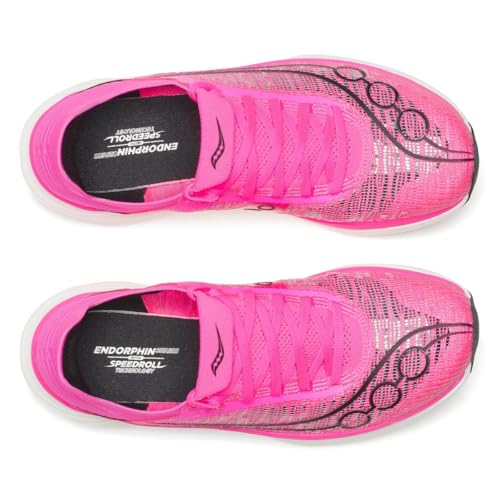 Image of Saucony Unisex Endorphin Elite 2 Running Shoe, Shock /Black, 6