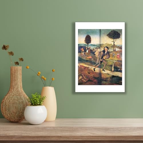 Impression Hieronymus Bosch Le Pedlar affiche d'art poétique format medium finition mate