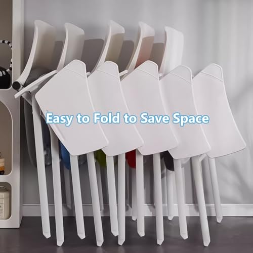Chaise de bureau pliable ergonomique grise avec tablette - 6
