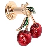 ifundom Pomello per Mobili a Forma di Ciliegia in Lega di Zinco Rosso Decorativo e Pratico Foro da 4mm per Armadi e Cassetti da Cucina e Ufficio