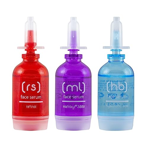 Skincyclopedia 1% Retinol Serum, 10% Matrixyl 3000 Serum and 10% Hyaluronic Acid Serum for Face Set, Resurfacing
