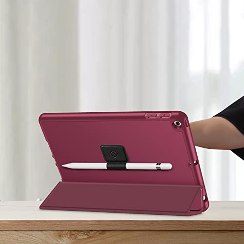 Fintie 4 Pack Pen Loop Holder for Apple Pencil Pro, Apple Pencil (USB-C / 1st / 2nd Generation) and Stylus Pens, Elastic Adhesive Leather Sleeve Attached to Cases, Black