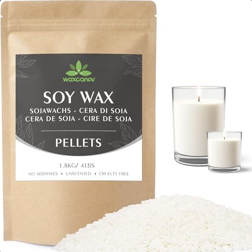 Cera de soja para velas, cera para velas premium de Waxcanpy, cer...