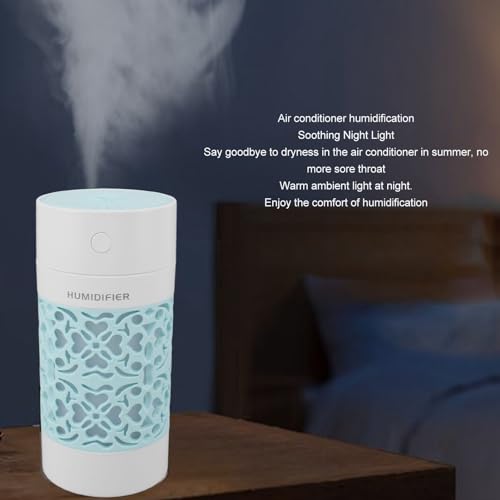 Humidificador pequeño USB para auto de 250 ml con luz LED miniatura 4