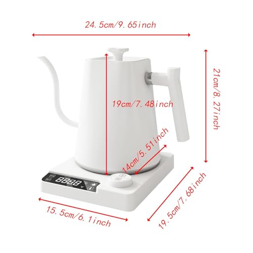 Hervidor eléctrico con cuello de ganso 900ml miniatura 3
