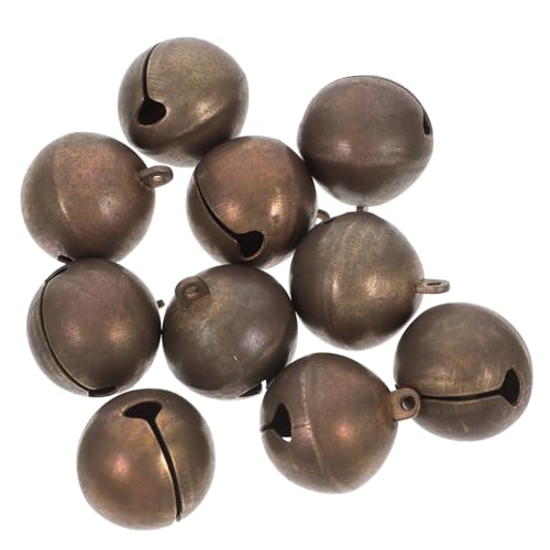 balacoo Loud Bells for Pet Collars 10 Copper Christmas Tree Bells Decorative Wreath Bells for Dog and Cat Collars and Adjustable