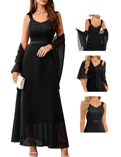 Image of BeryLove Summer Formal Wedding Guest Prom Dresses Sequin Cocktail Evening Lace Elegant Mother of The Bride Dress