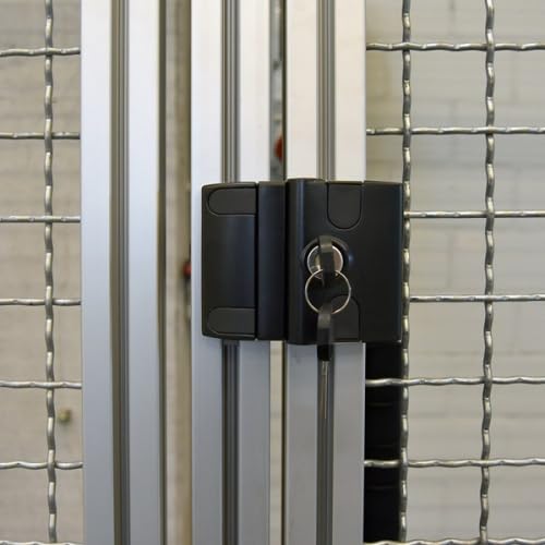 KINETIK - KM.FSC1S Fallenschloss zum Aufschrauben, Fallenverschluss, Aufschraubschloss, Schlosskasten, 2 Schlüssel gleich