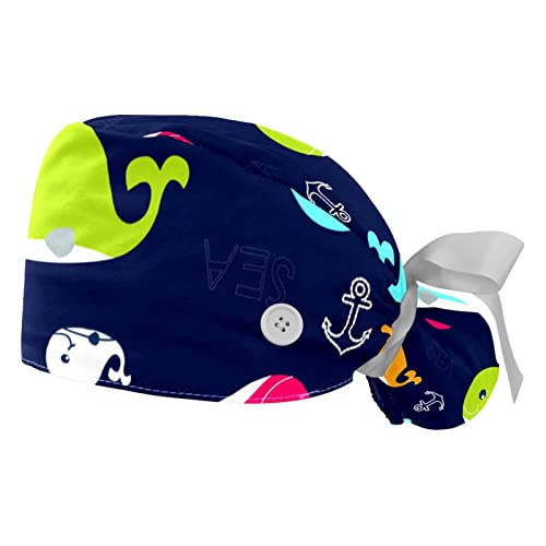 Chapeaux de travail motif mignon pour retenir les cheveux longs