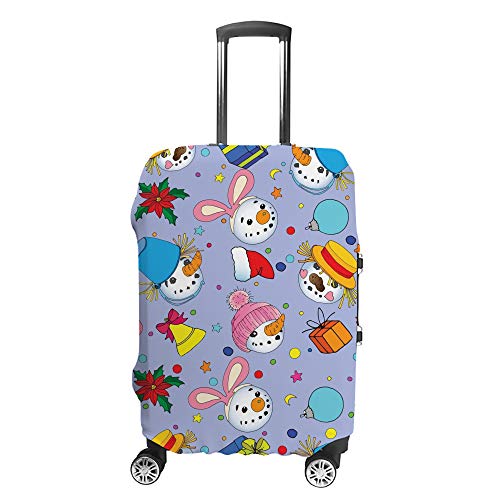 Housse de Protection pour Bagages Anti-Rayures Design Bonhomme de Neige