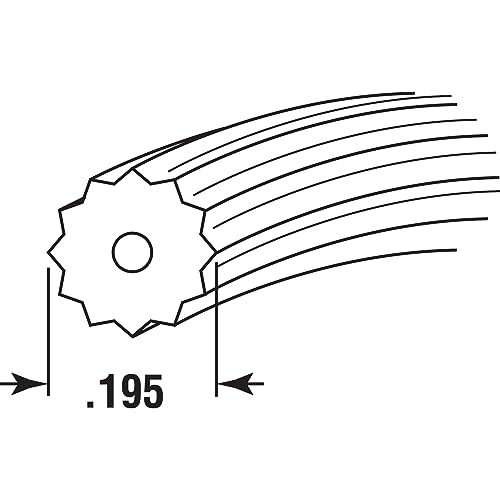 Cordón spline retenedor negro de 250-ft para marcos de aluminio 3