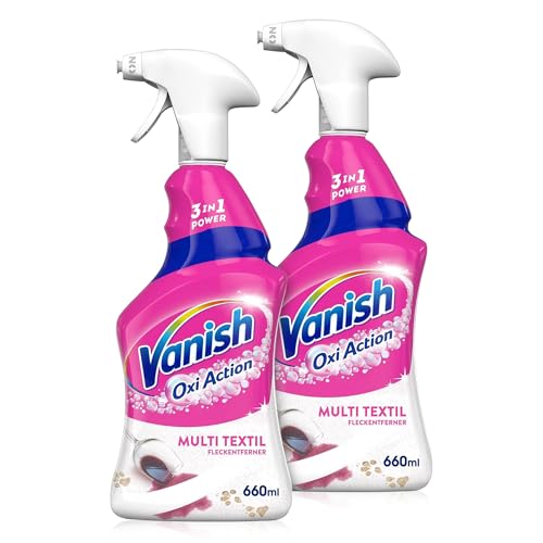 Vanish Multi Textilreiniger für Teppiche, Sofas, Vorhänge und Autositze – 2 x 660 ml – Polsterreiniger Spray gegen Schmutz und Gerüche zur gezielten Anwendung