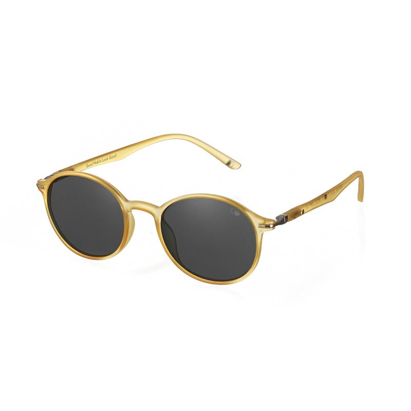 Image of ENRICO Classic Round Polarized Glasses for Men & Women | Full Rim Round Stylish Polarised Sunglasses Man & Women |100% UV Protected