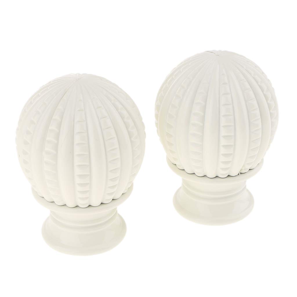 Paire D'embouts De Tringle à Rideaux Décoratifs Rétro Dorés - Diamètre 28 Mm - Pour Décoration Maison
