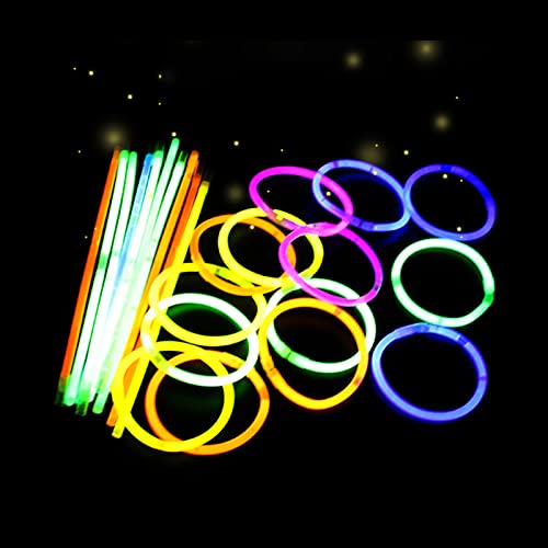 Pulseras Luminosas Fluorescentes,Barras Luminosas,Palos Luminosos Boda,Barras Luminosas Fiesta,Pulseras Fluorescentes Niños,25 Piezas,Colores Mixtos